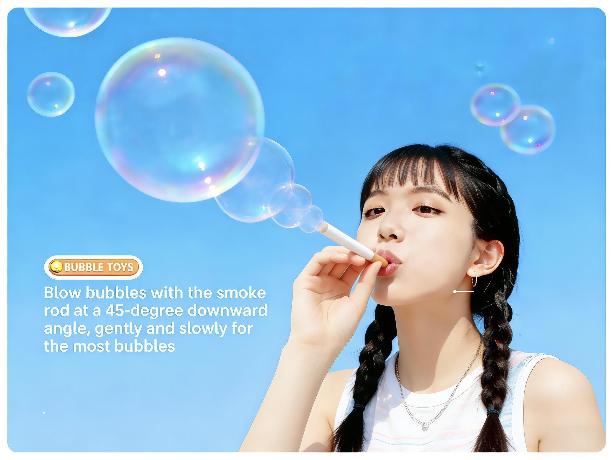 Bubblero Bubble Cigarette Pack Toy Funny Gag Gift for April Fools&rsquo; Day Prank Toy Stress Relief Fidget Reusable Desk Toy for Office Smokers Sensory Pod with Fart Spray Novelty Joke Gift Party Favor Trick Toy