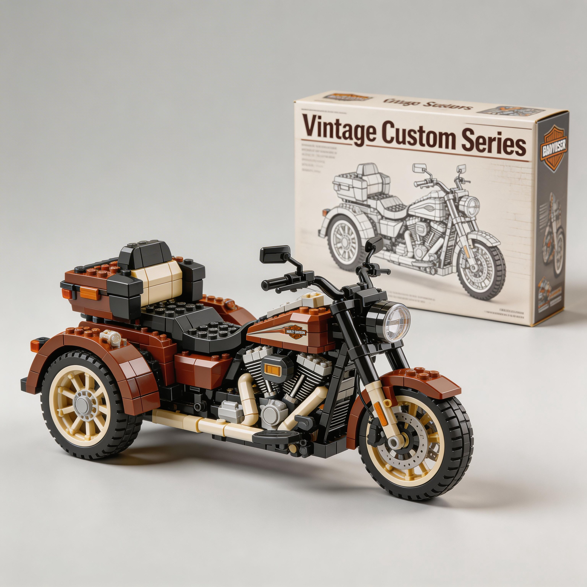 Harley-Davidson motorcycle building blocks