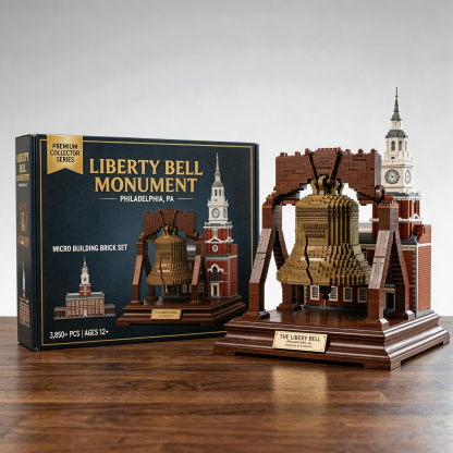 Liberty Bell Monument: 3,850+ Micro Building Brick Set | Premium Collector Series