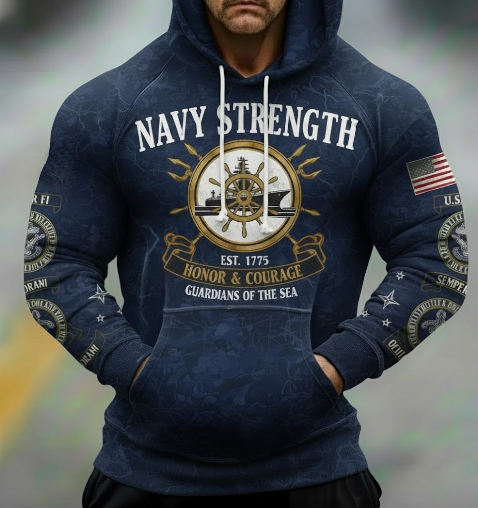 Navy Strength • Honor & Courage Hoodie