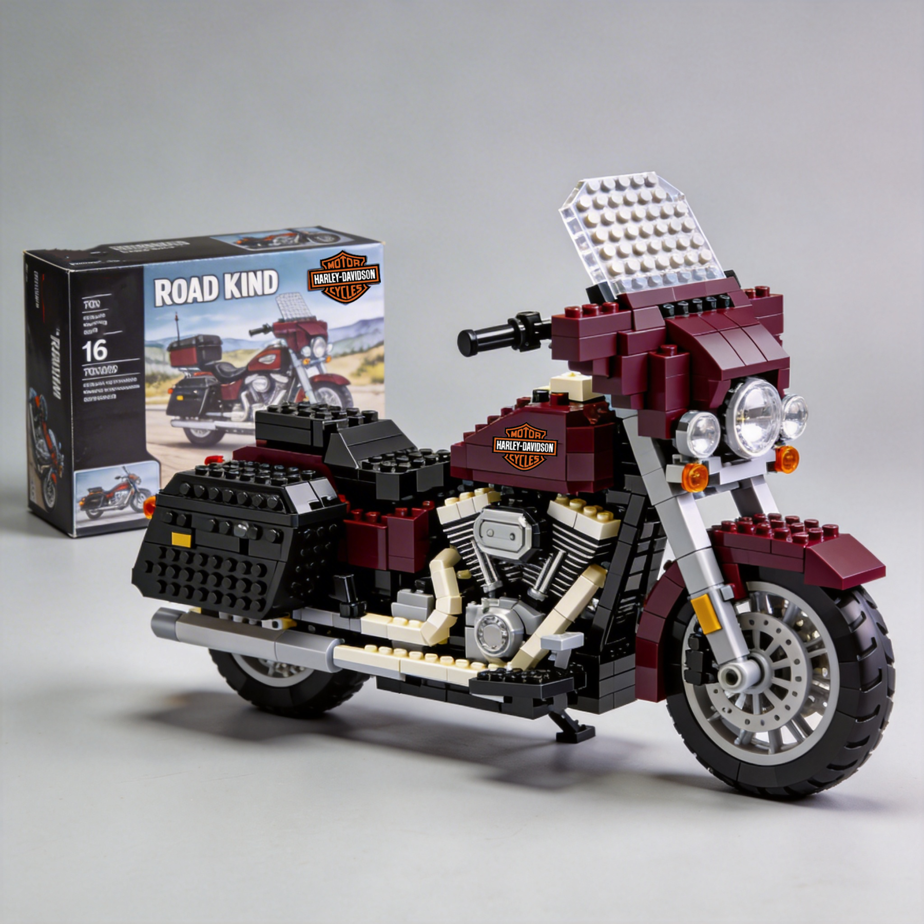 Harley-Davidson motorcycle building blocks