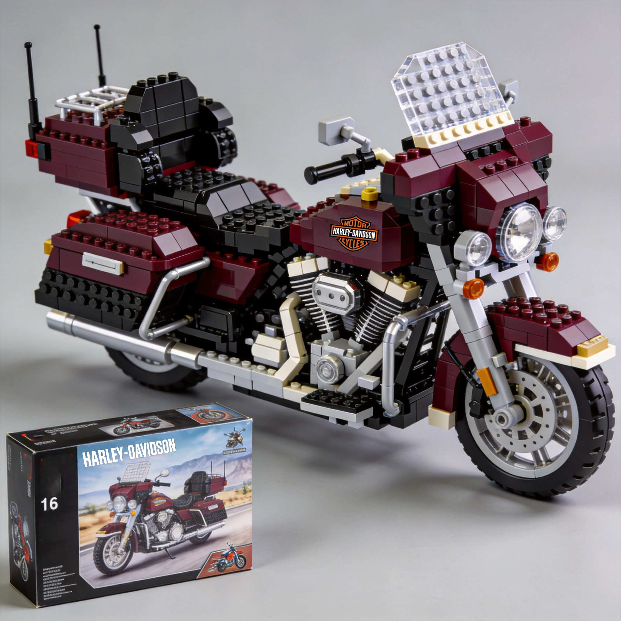 Harley-Davidson motorcycle building blocks