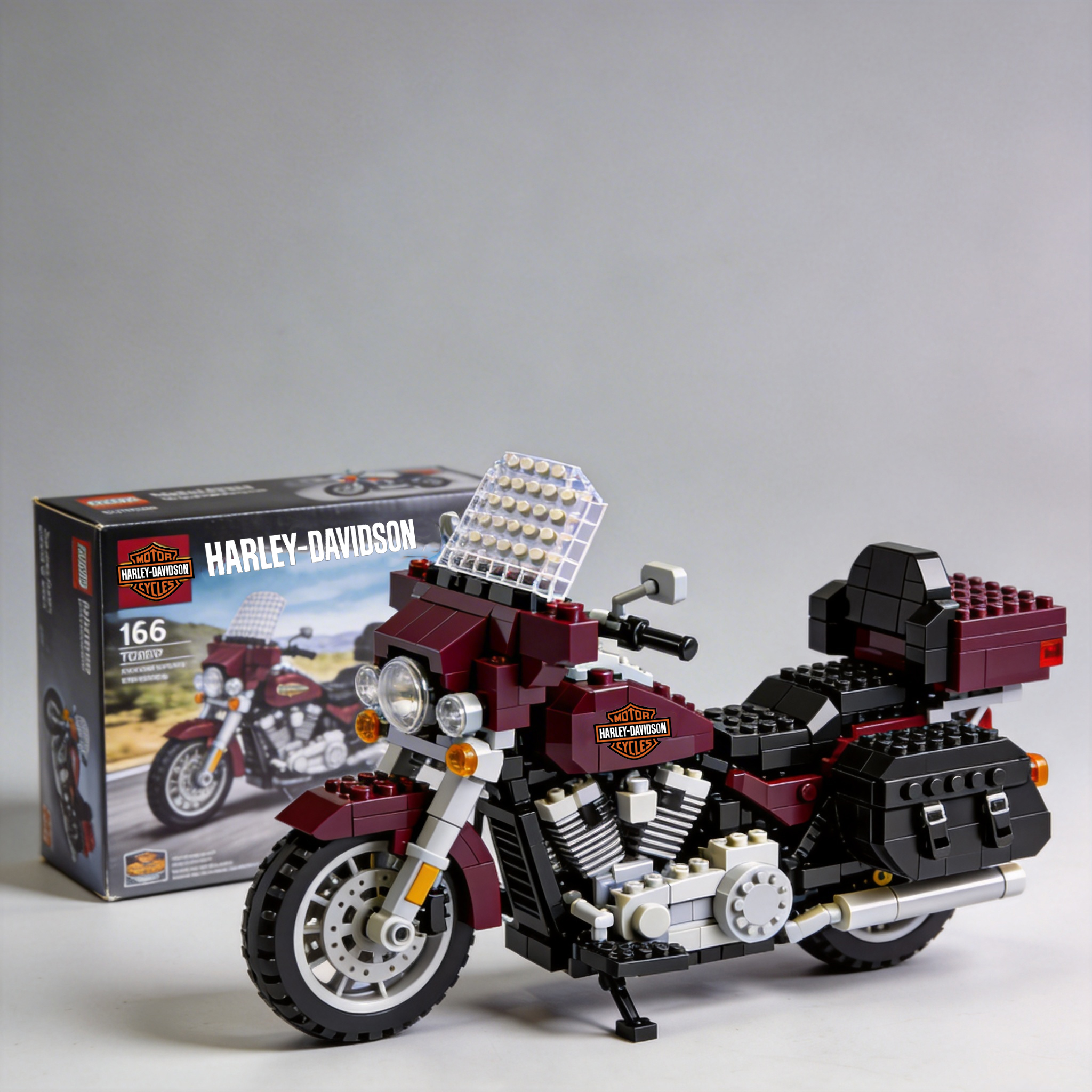 Harley-Davidson motorcycle building blocks