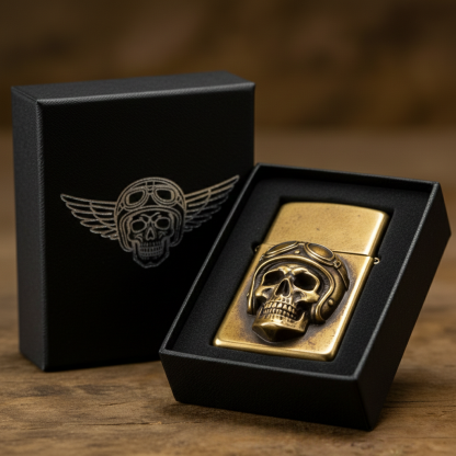 Speed Freak - Goggle Skull Heavy Metal Lighter