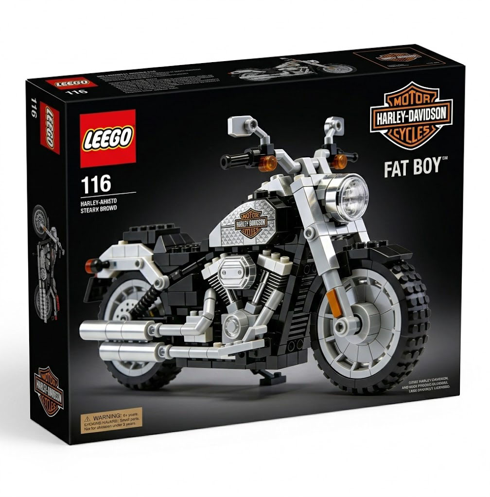 Harley-Davidson motorcycle building blocks