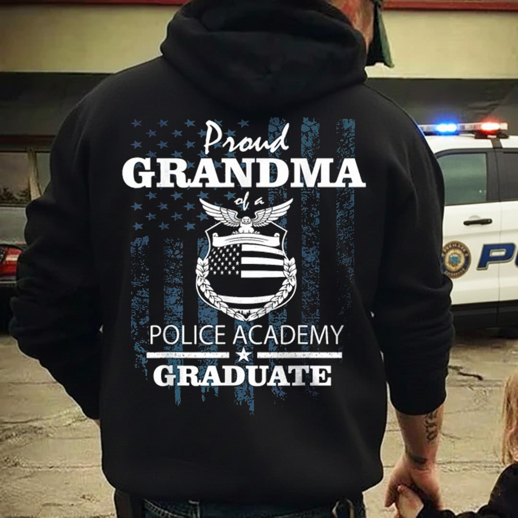 Police Academy Shirts Proud Grandma of New Cop Graduate