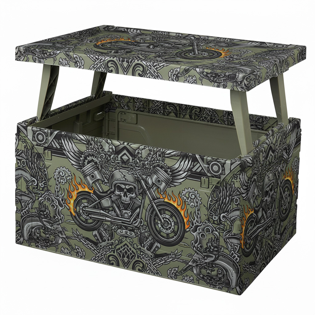 Retro Biker Style Foldable Storage Box