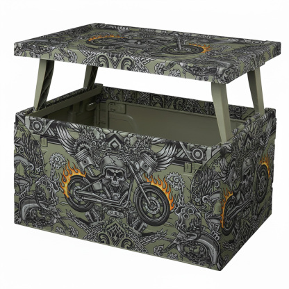 Retro Biker Style Foldable Storage Box