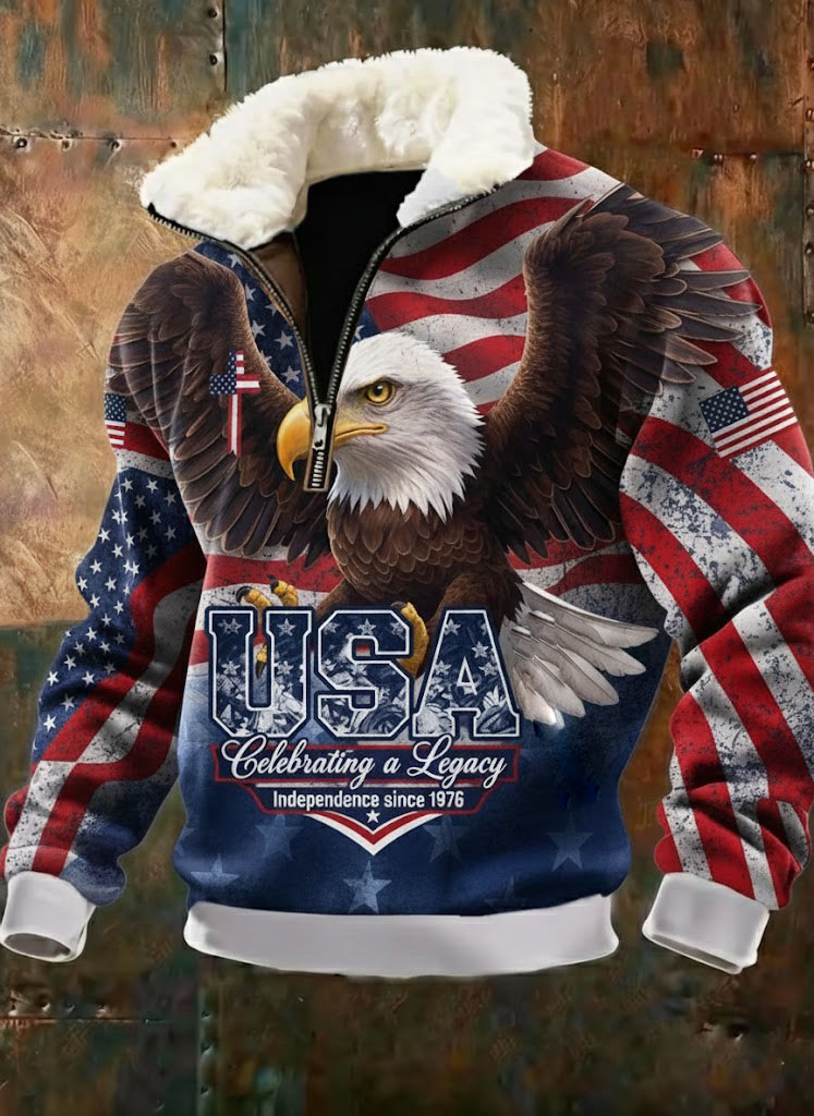 USA 250th Anniversary Fleece-Lined Jacket 