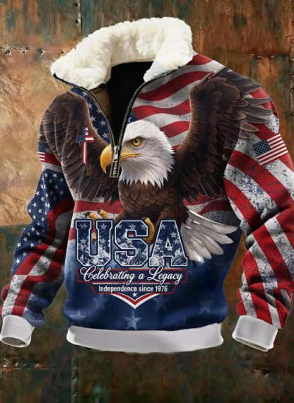 USA 250th Anniversary Fleece-Lined Jacket 