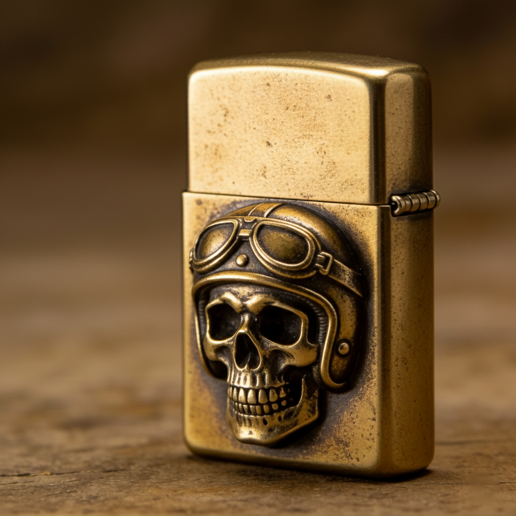 Speed Freak - Goggle Skull Heavy Metal Lighter