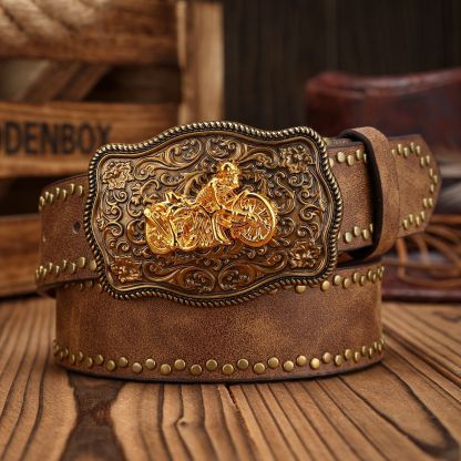 Hard-shell Motorcycle Belt - For Riding & Decoration