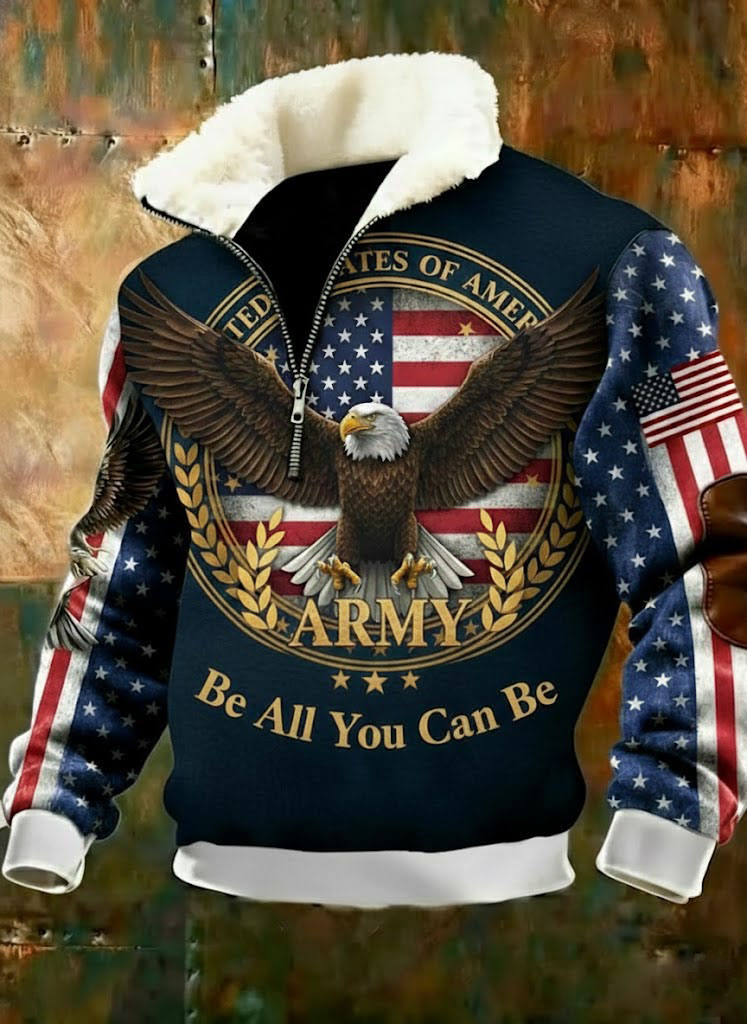 US Army Eagle Fleece Jacket 
