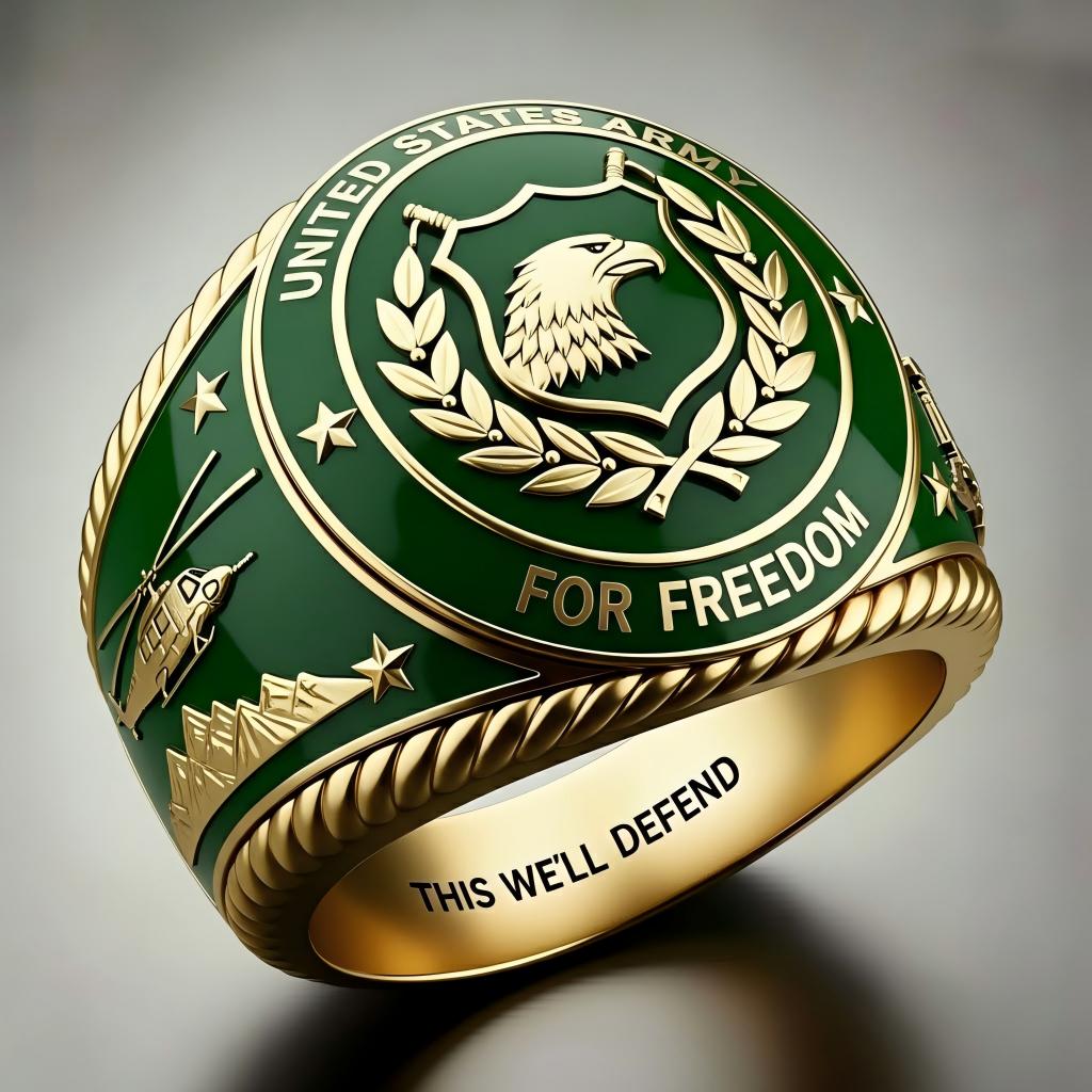 Heritage Army Emblem Ring