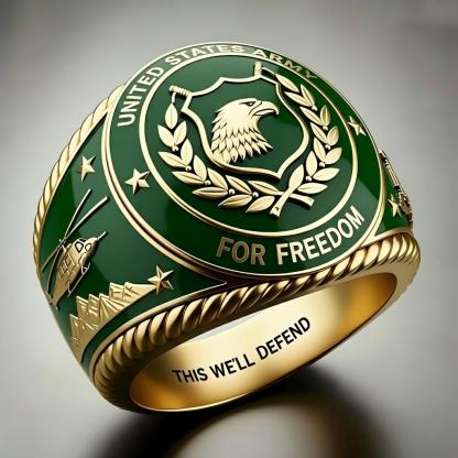 Heritage Army Emblem Ring