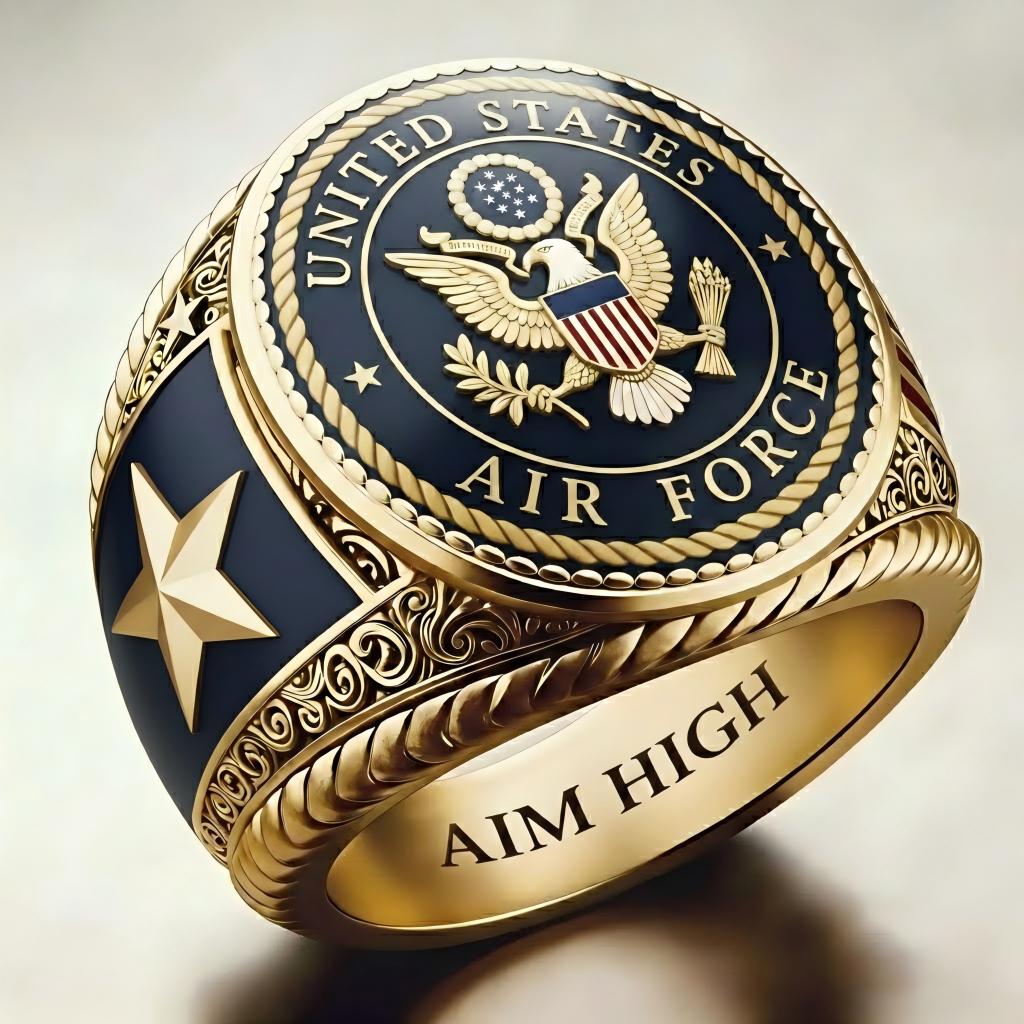 Heritage AIR FORCE Emblem Ring