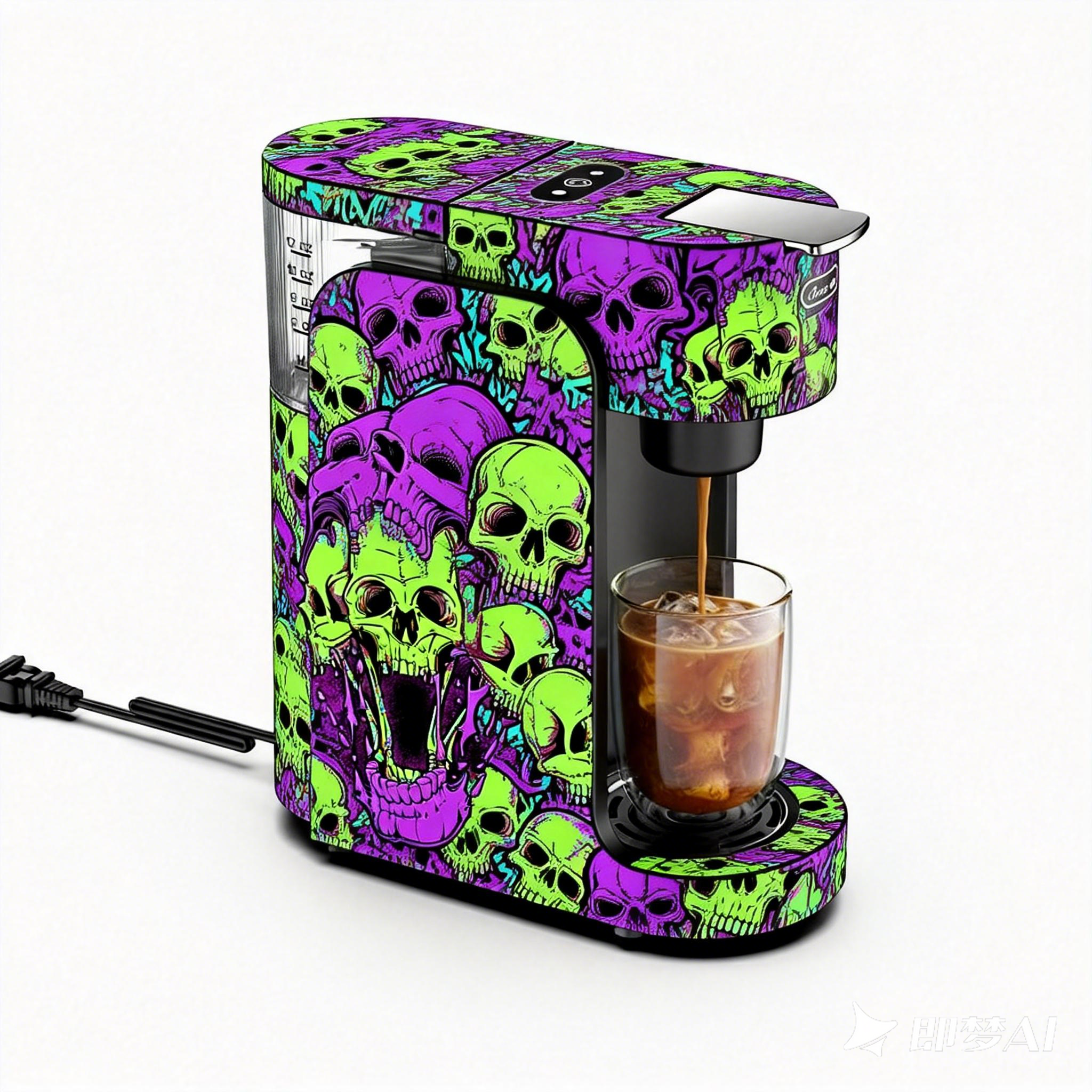 Graffiti Style Coffee Machine Skull | More Than a Machine
