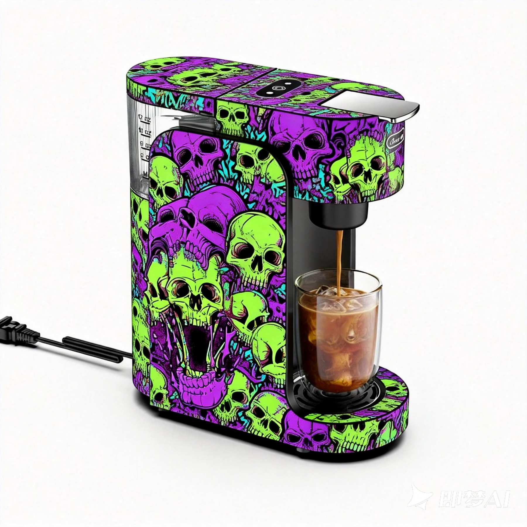 Graffiti Style Coffee Machine Skull | More Than a Machine