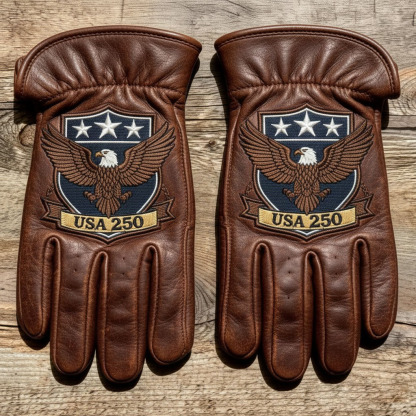 Patriotic USA 250th Commemorative Gloves for Work & Riding