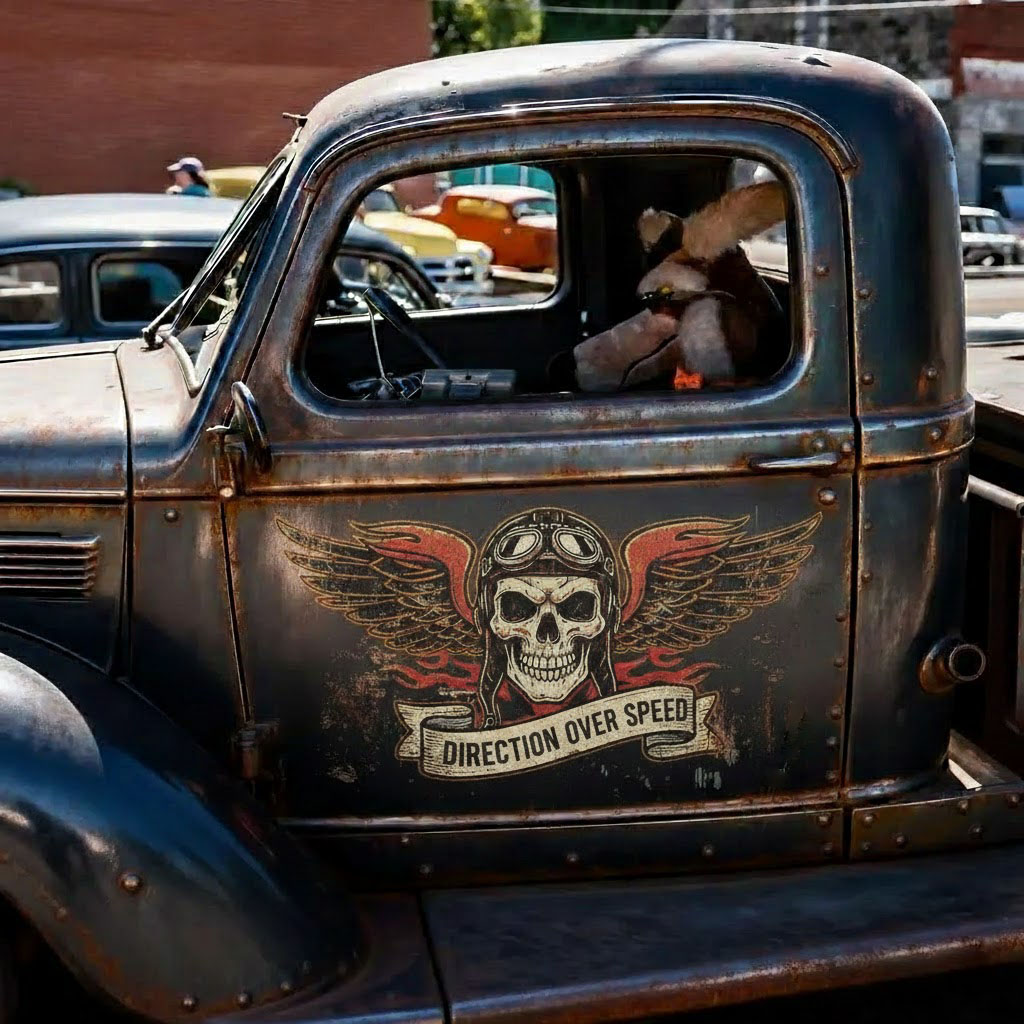 Old-School American Car Sticker | Made for the Uncompromising