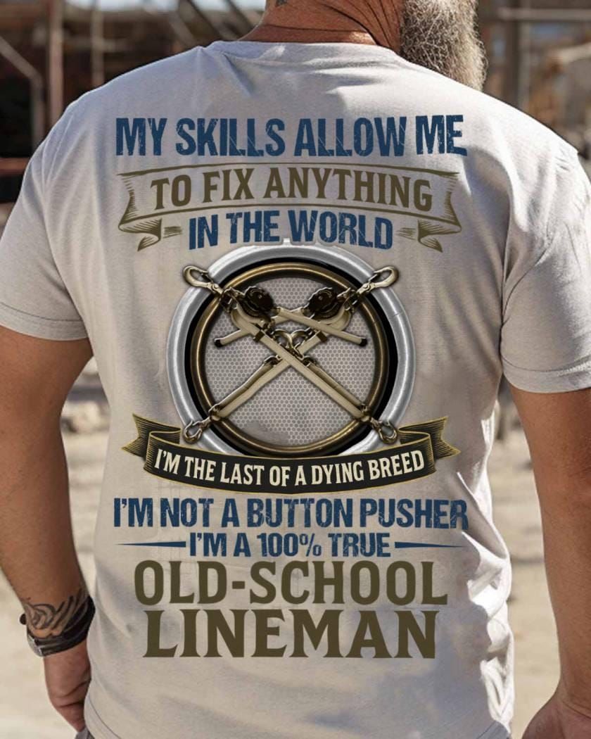"Last of a Dying Breed" - Lineman Cross Pliers Badge Tee
