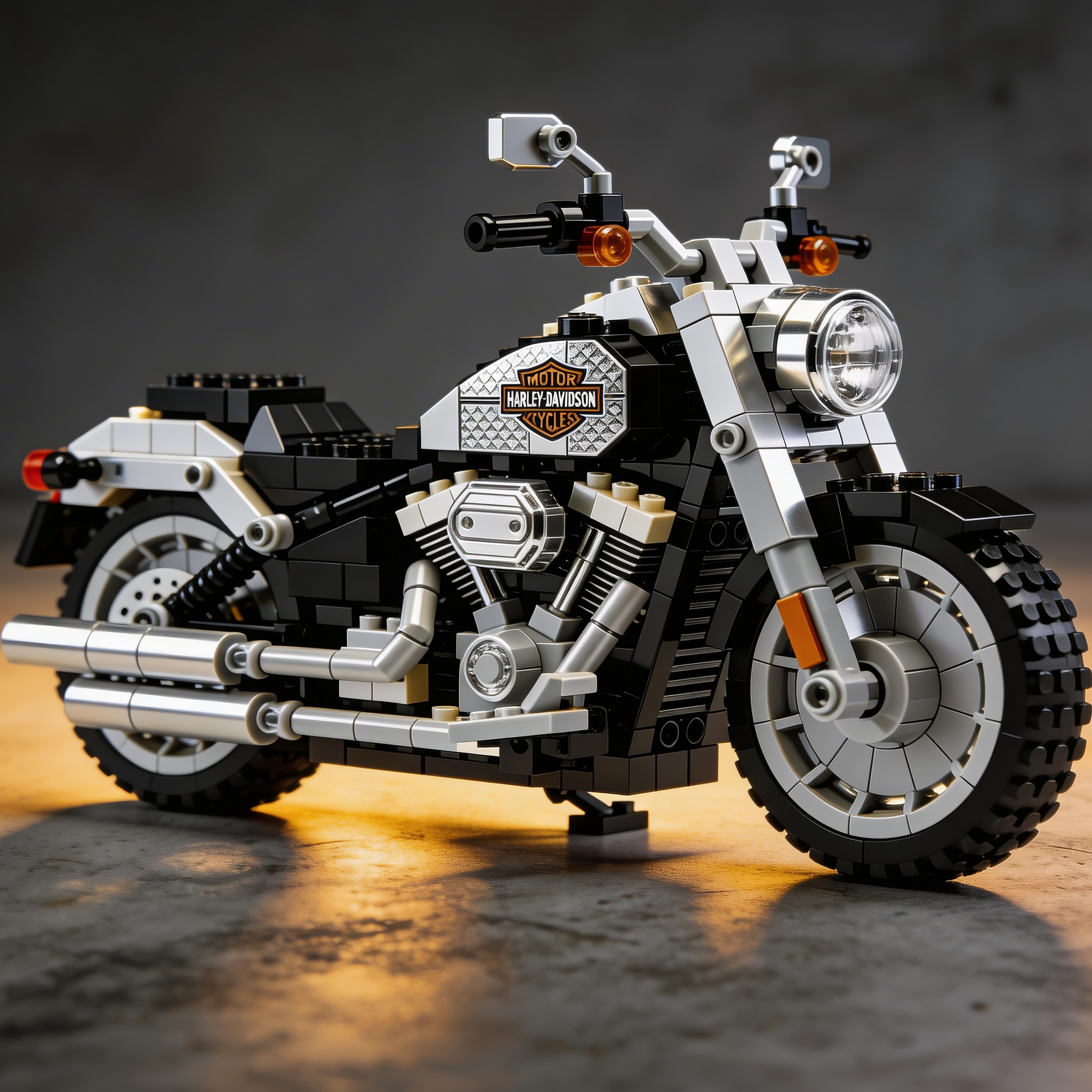 Harley-Davidson motorcycle building blocks