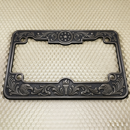 Patriot’s Shield | Vintage Relief License Plate Frame