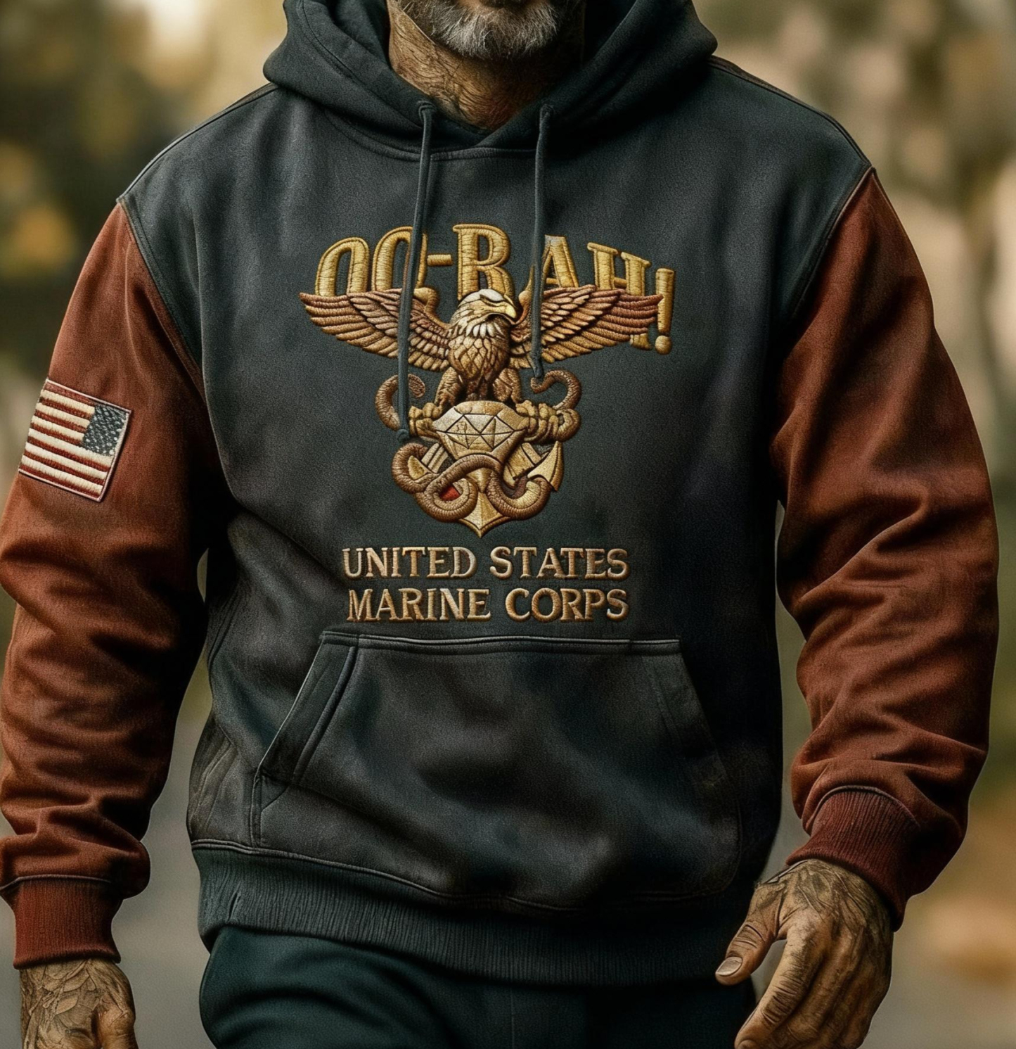 USMC “World’s Largest Brotherhood” Suede Jacket – Eagle, Globe & Ancho