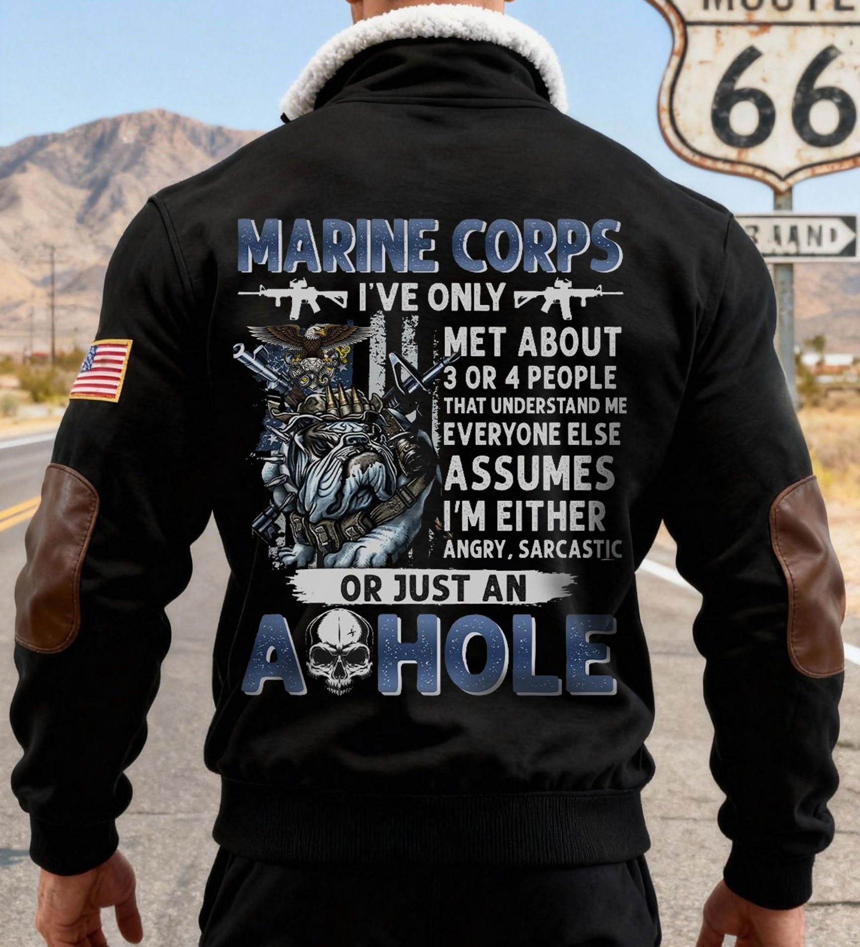 MC "Angry Sarcastic Or A Hole" Themed  Sweatshirt