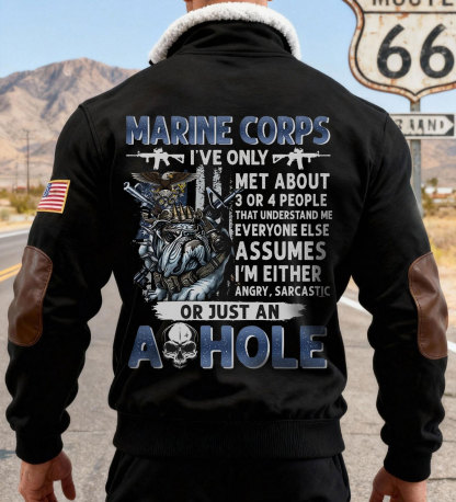 MC "Angry Sarcastic Or A Hole" Themed  Sweatshirt