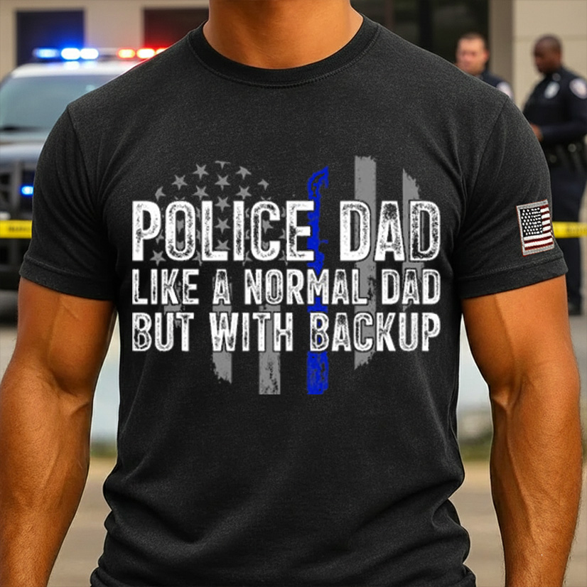 Thin Blue Line Police Dad Police