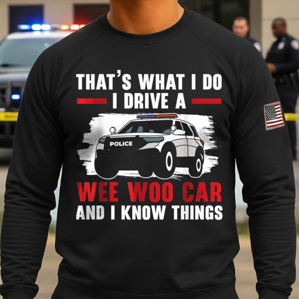 That's What I Do I Drive A Wee Woo Car Police Officer Cop