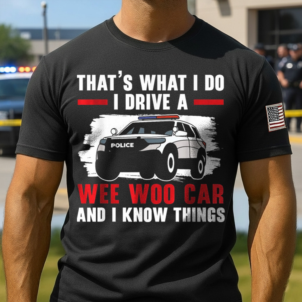 That's What I Do I Drive A Wee Woo Car Police Officer Cop