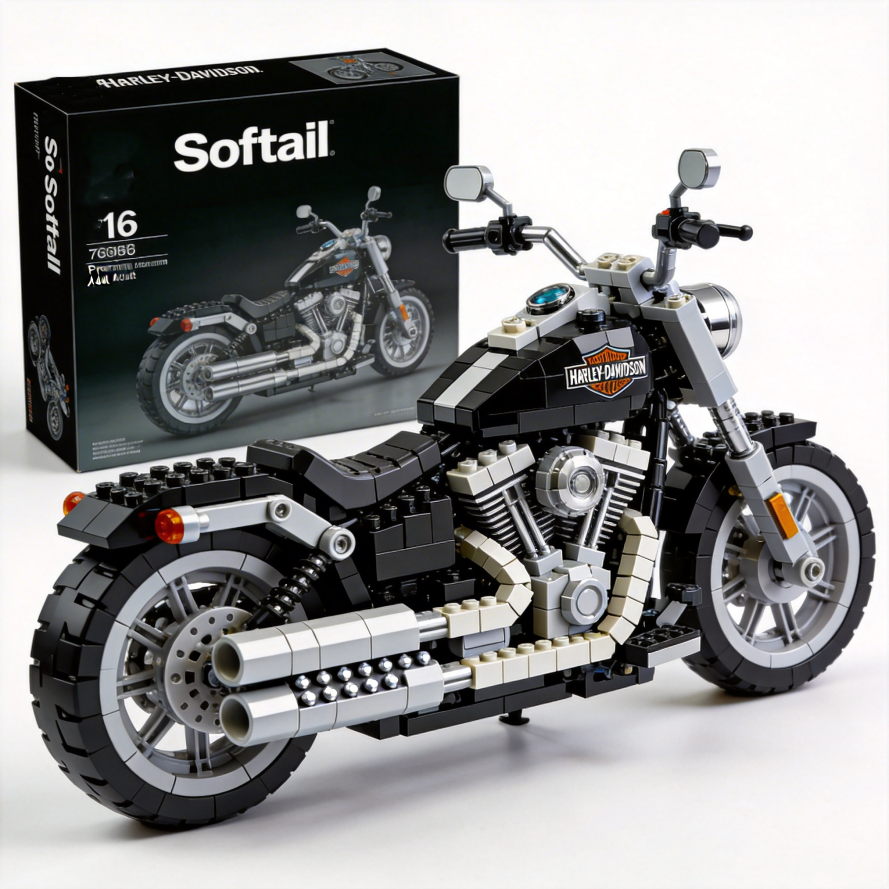 Harley-Davidson motorcycle building blocks