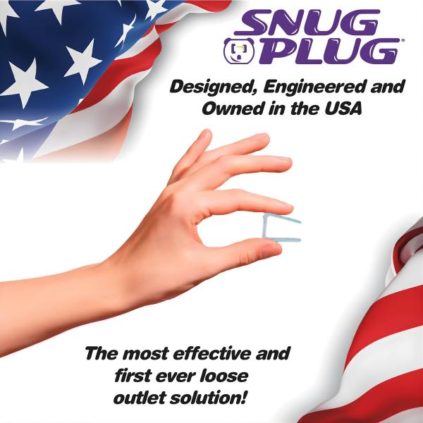Snug Plug 10-Pack (Clear) - Your Loose Outlet Fix Frustration Cell Phone