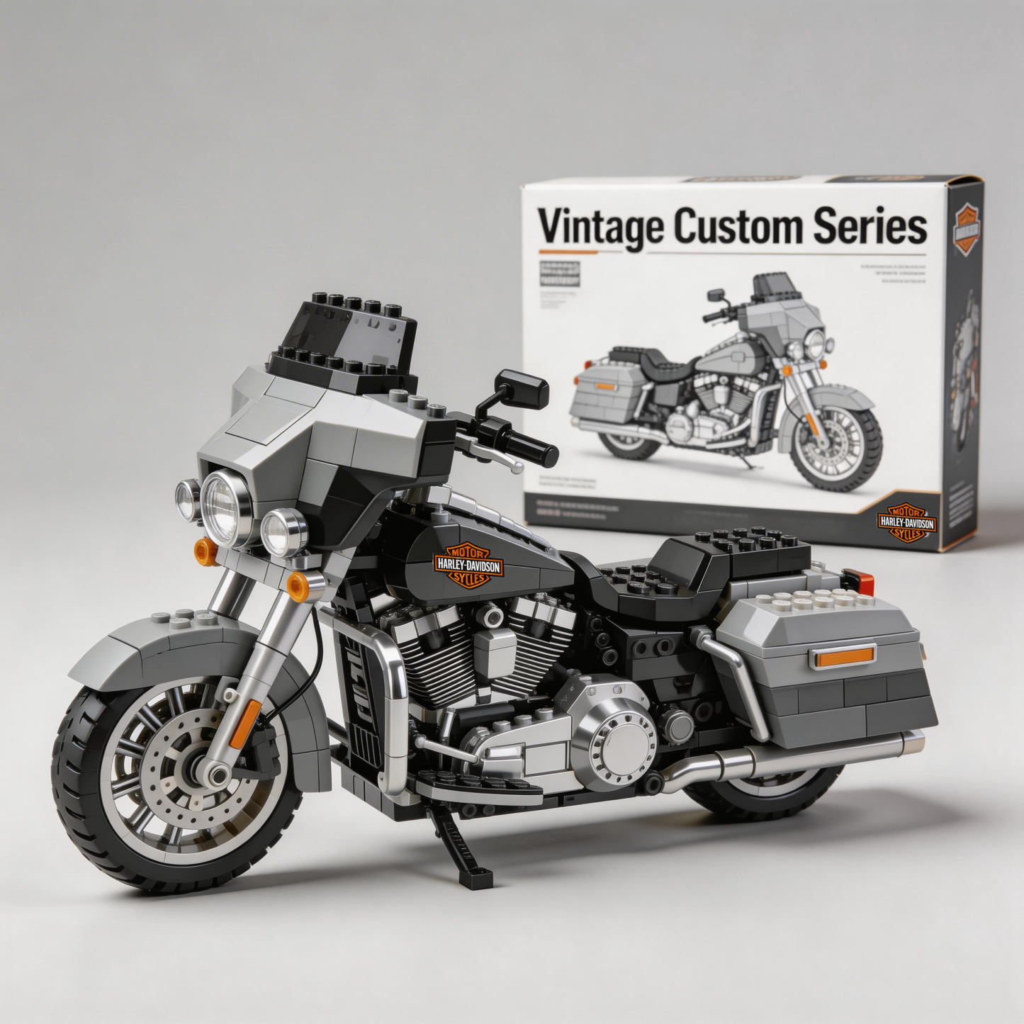 Harley-Davidson motorcycle building blocks