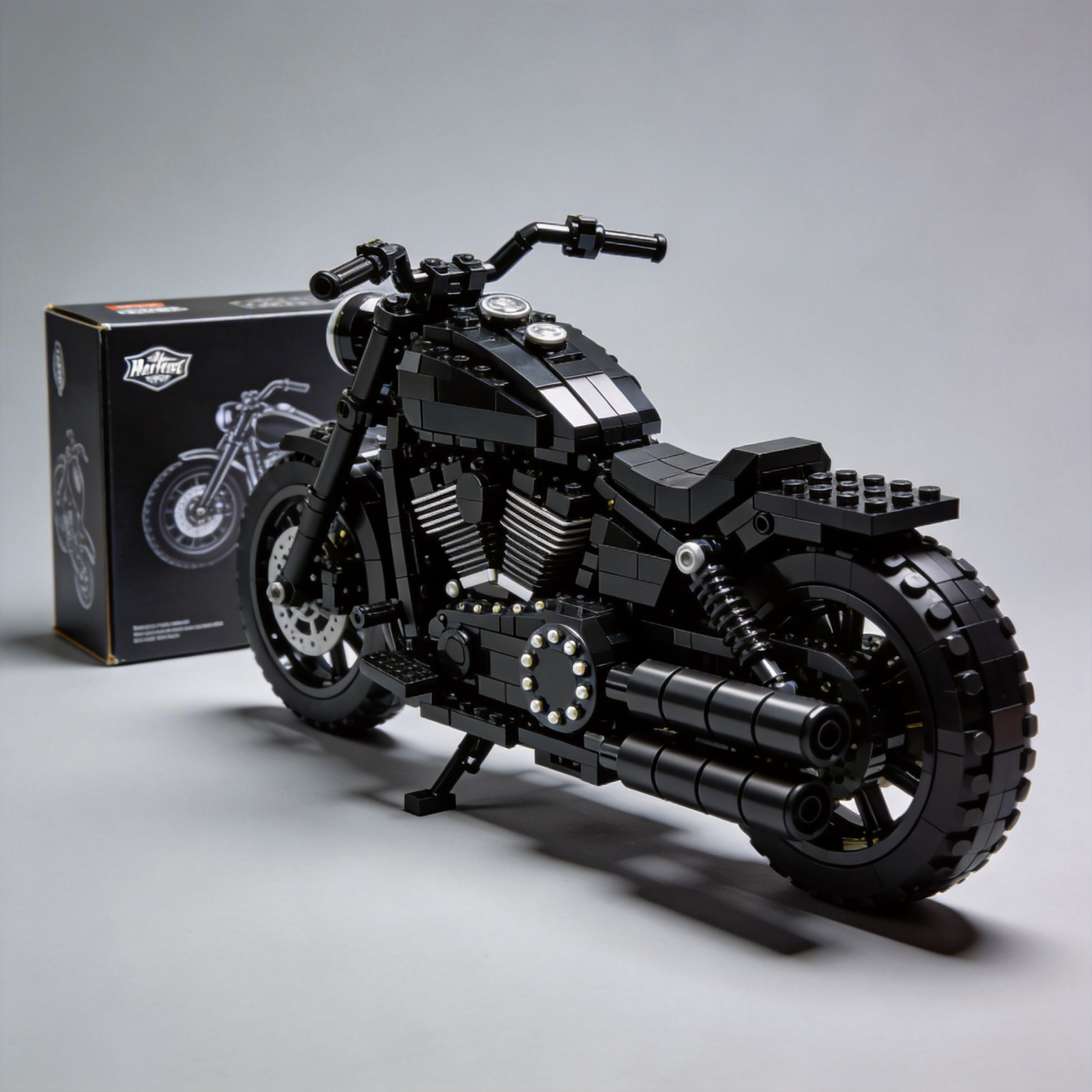 Adult Harley-Davidson motorcycle building blocks