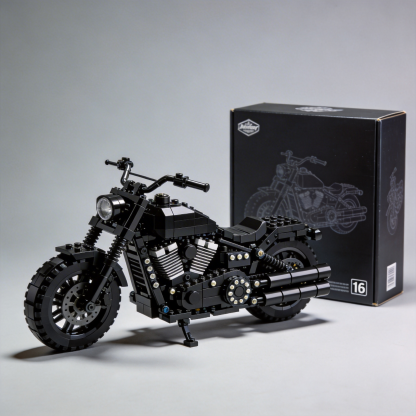 Adult Harley-Davidson motorcycle building blocks