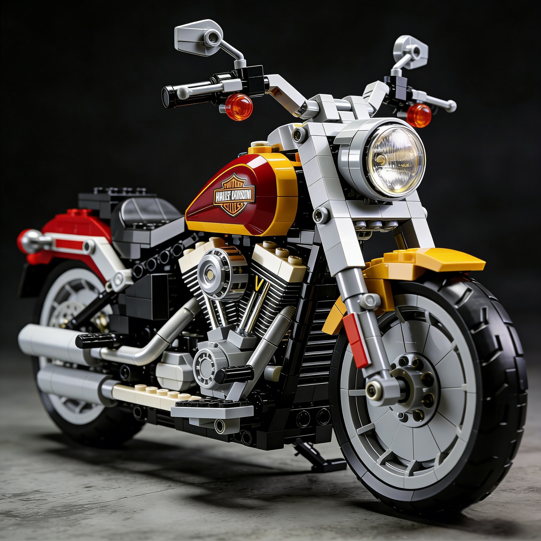 Harley-Davidson motorcycle building blocks