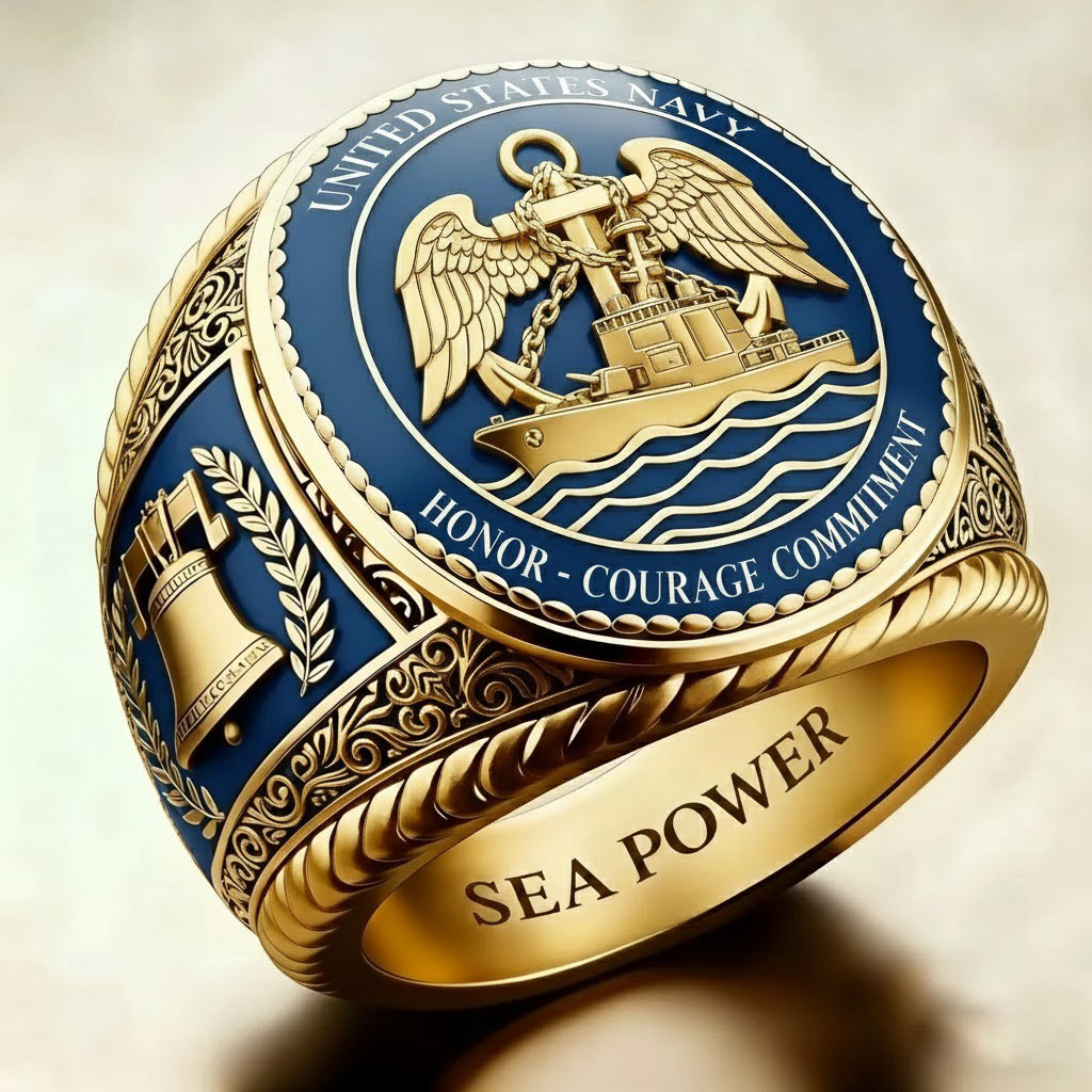 U.S. Navy Collectible Ring for Veterans
