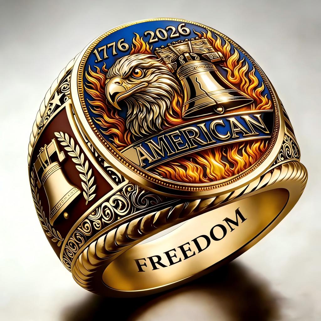 1776-2026 America Jubilee Ring