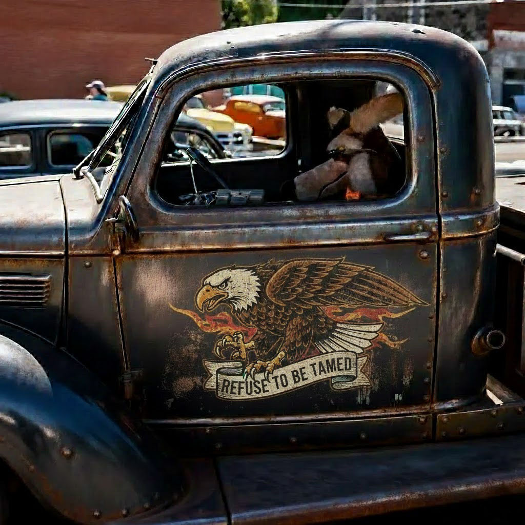 Old-School American Car Sticker | Made for the Uncompromising