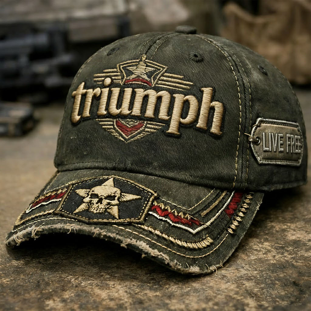 Biker Style Baseball Cap