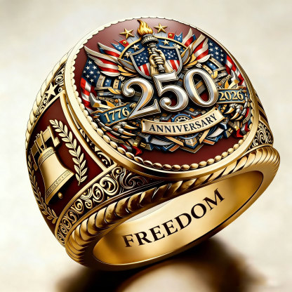 1776-2026 America Jubilee Ring