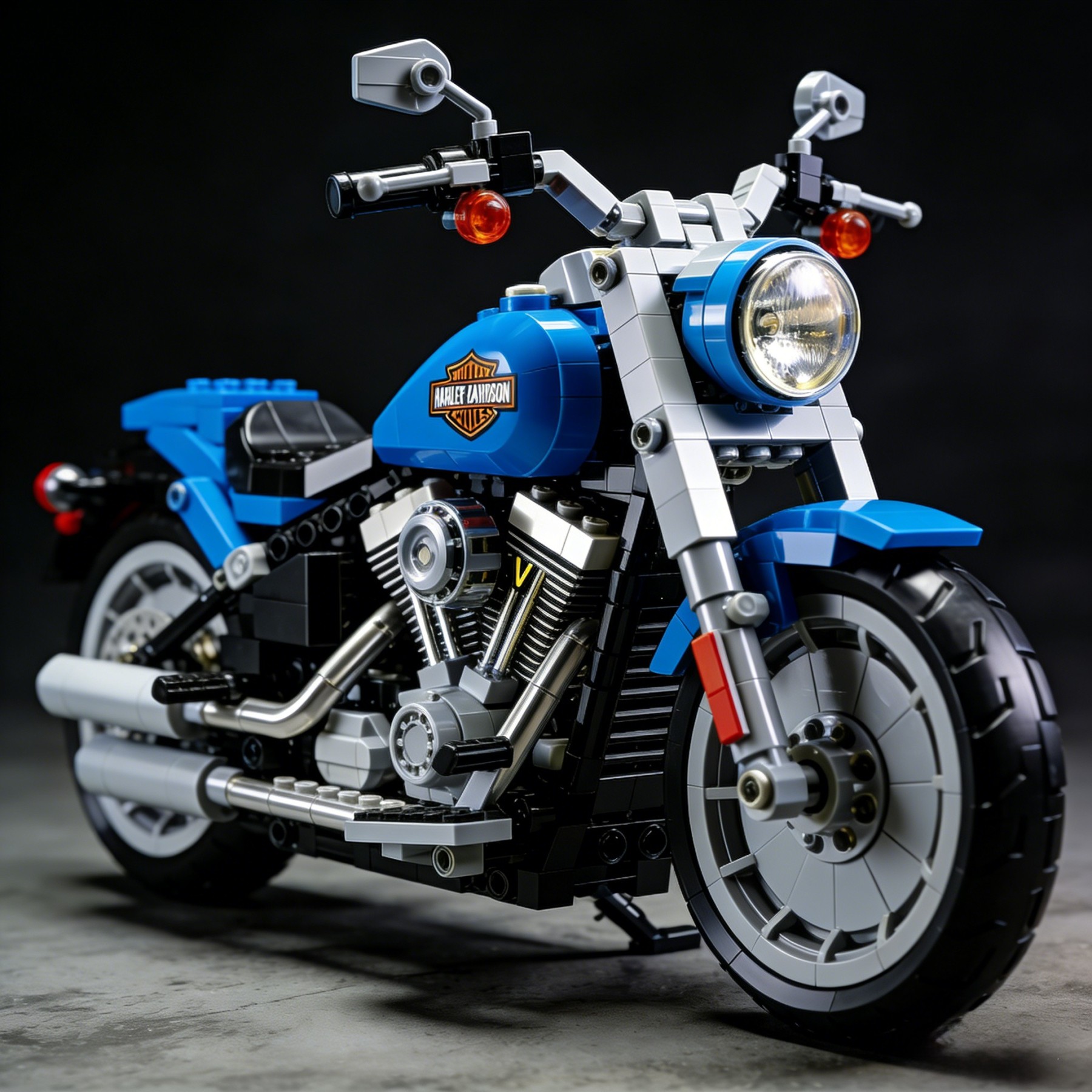 Harley-Davidson motorcycle building blocks