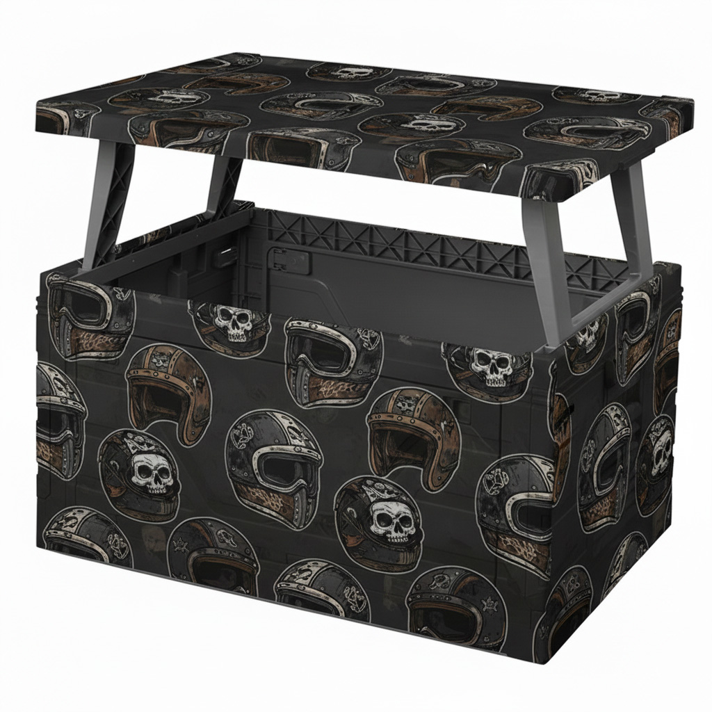 Retro Biker Style Foldable Storage Box