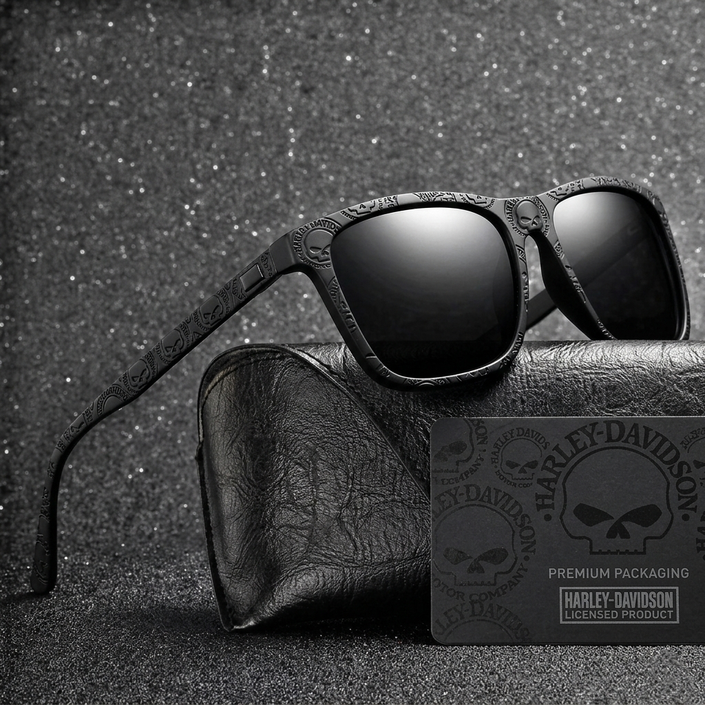 Vintage Biker Metal Frame Polarized Riding Sunglasses