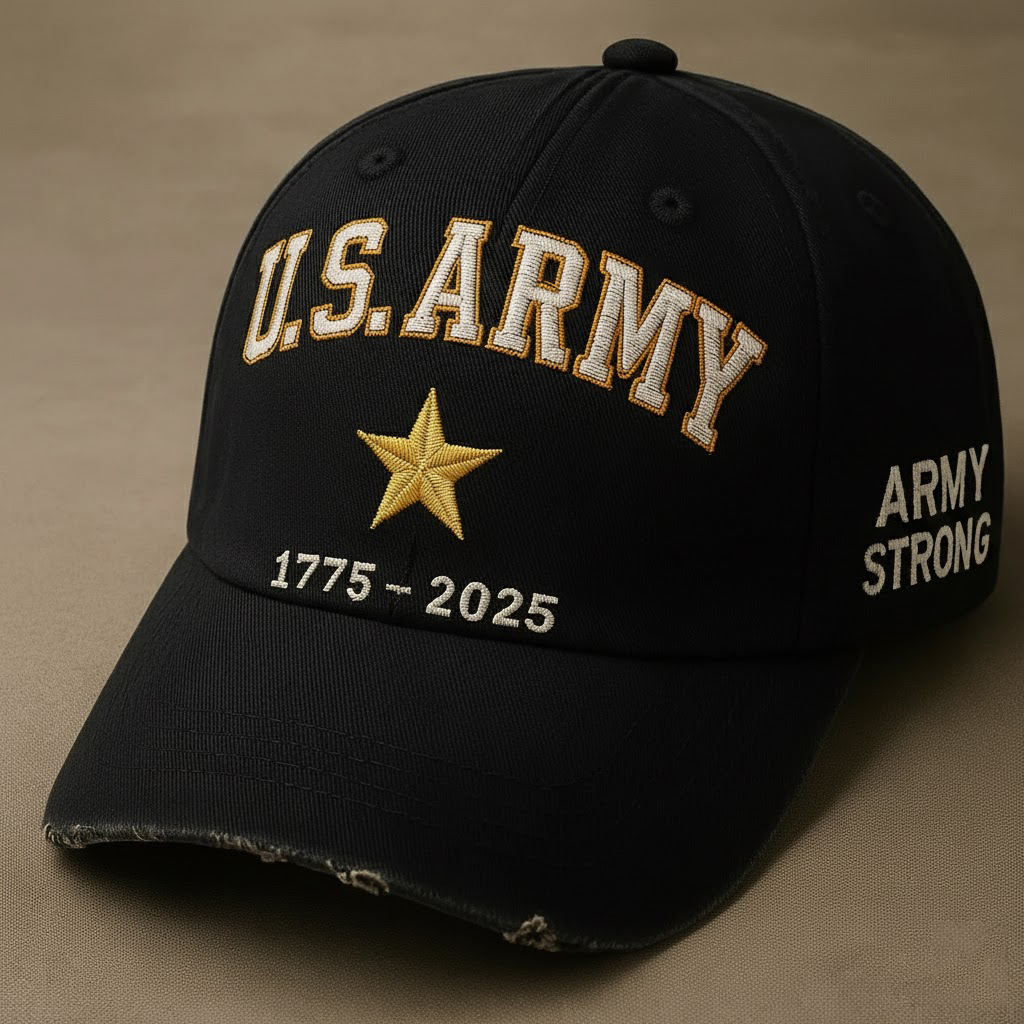 U.S. Army 250th Anniversary Cap, "Army Strong" Slogan and Star Pay Tribute to Founding History