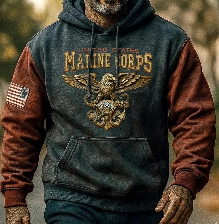 USMC “World’s Largest Brotherhood” Suede Jacket – Eagle, Globe & Ancho