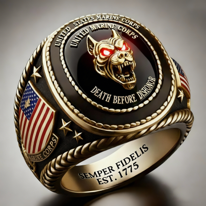 Marine Corps Semper Fidelis Ring